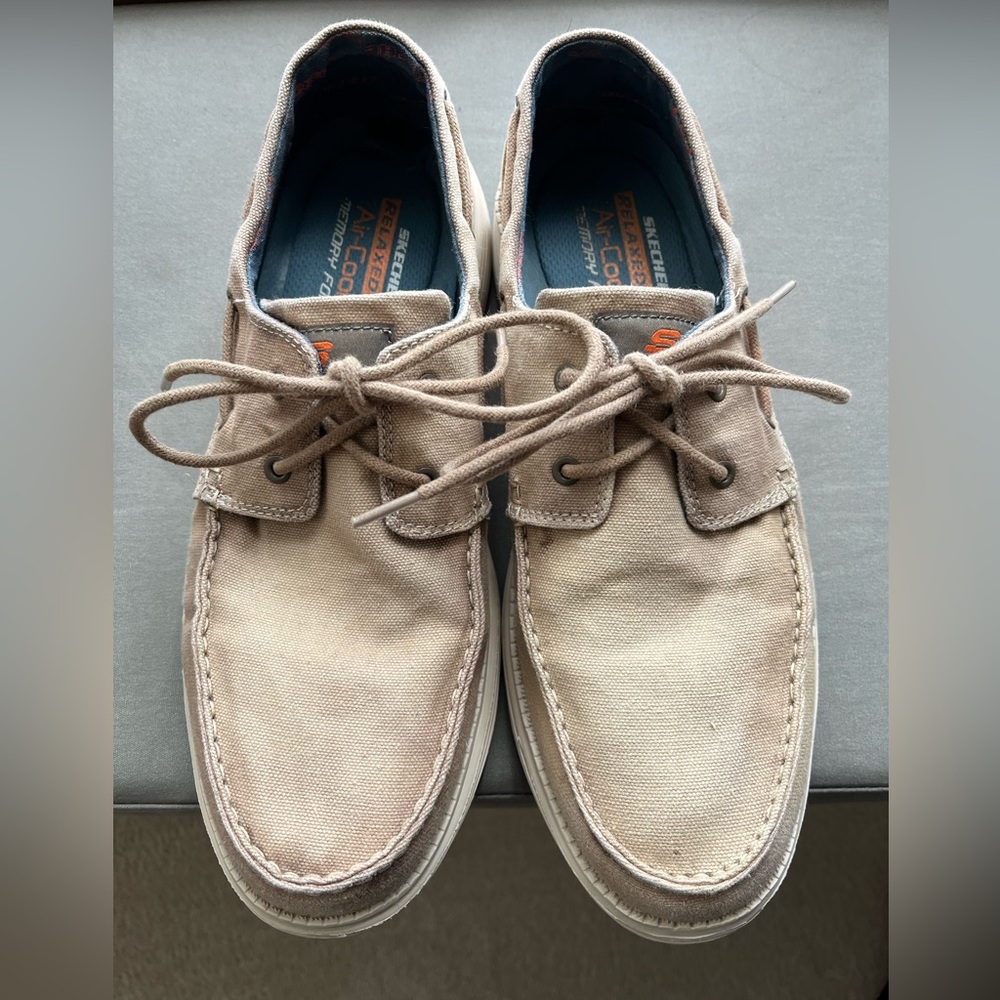 Skechers Tan Boat Shoes for Men